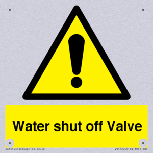 Water shut off Valve